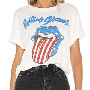 Daydreamer Rolling Stones Stars And Stripes Boyfriend Tee Small